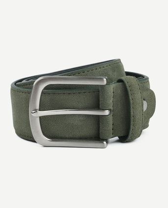 Suitable riem suède leer groen