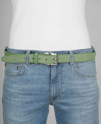 Suitable riem suède leer groen