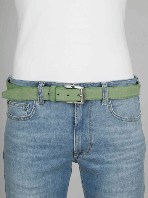 Suitable riem suède leer groen