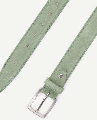 Suitable riem suède leer groen