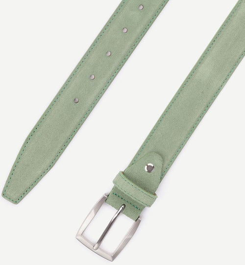 Suitable riem suède leer groen
