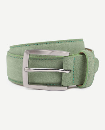 Suitable riem suède leer groen