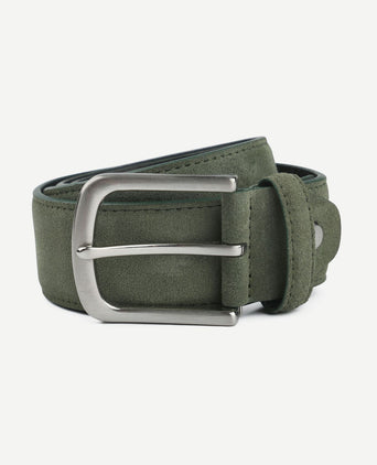 Riem suède leer groen