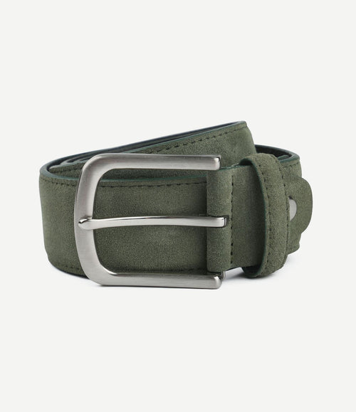 Riem suède leer groen