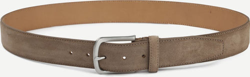 Suitable riem suède leer lichtbruin