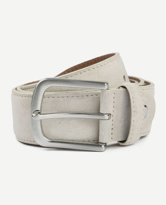 Suitable riem suède leer wit