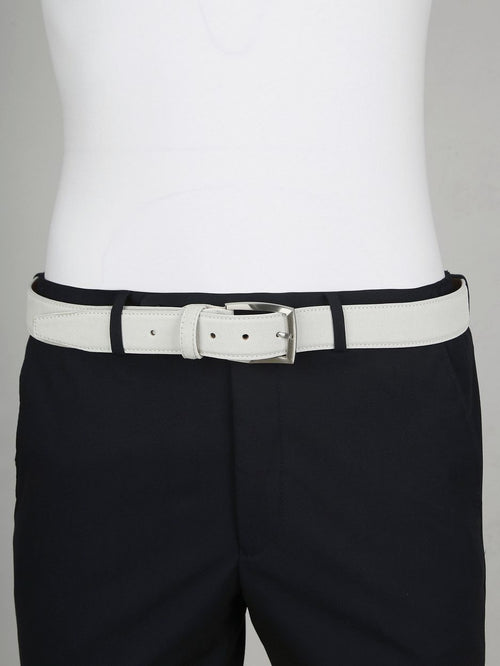 Suitable riem suède leer wit