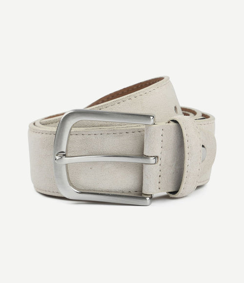 Riem suède leer wit