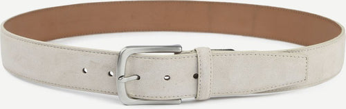 Suitable riem suède leer wit