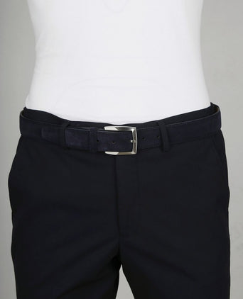 Suitable riem suede donkerblauw 309