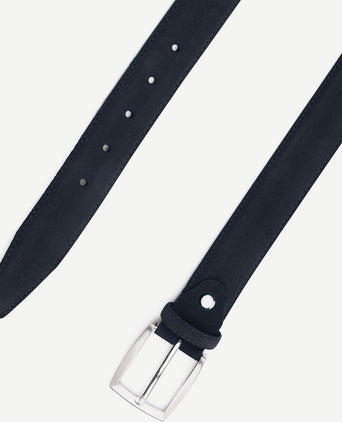 Suitable riem suede donkerblauw 309