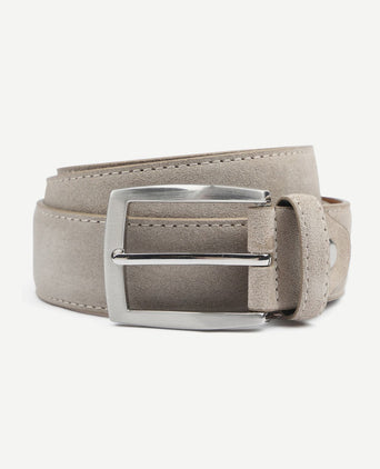 Suitable riem suede taupe 111