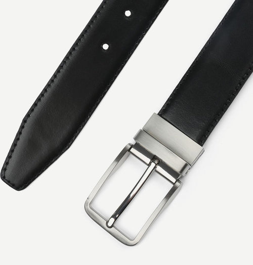 Suitable riem zwart leer