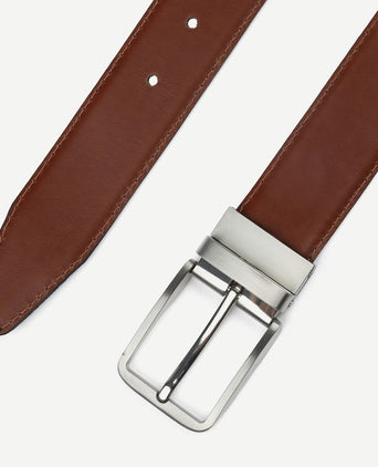 Suitable riem zwart leer