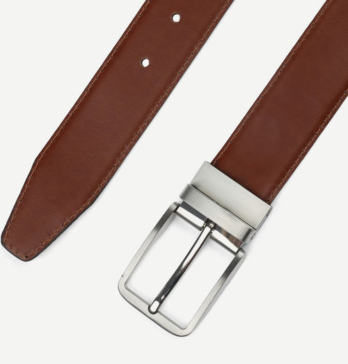 Suitable riem zwart leer