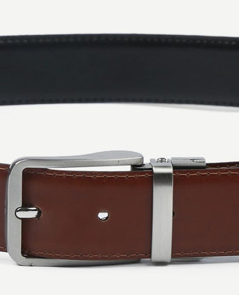 Suitable riem zwart leer