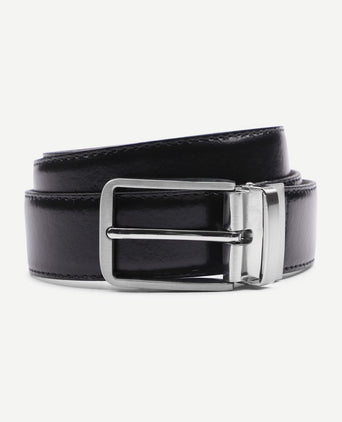 Riem zwart leer