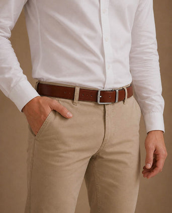 Riem zwart leer