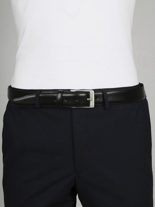 Suitable riem zwart leer 010