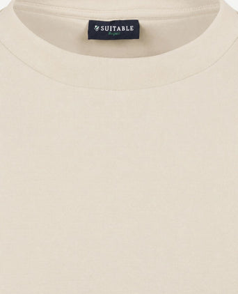 Rink t-shirt backprint heavy jersey ecru