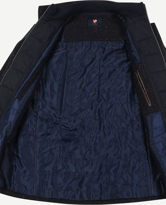 Suitable robert coat wol donkerblauw