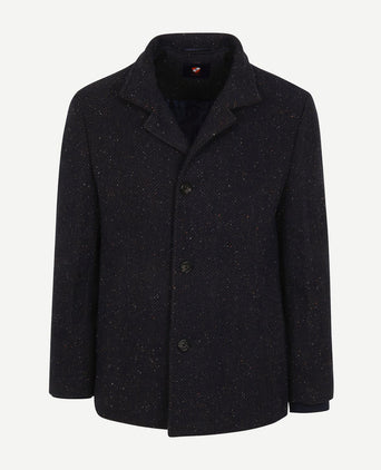 Suitable robert coat wol donkerblauw