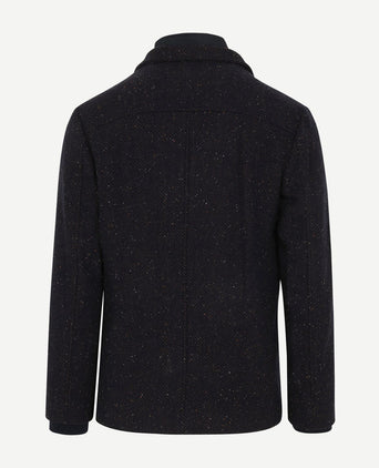 Suitable robert coat wol donkerblauw