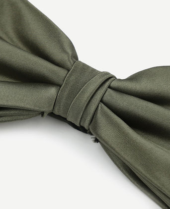 Suitable satijn strik olijf