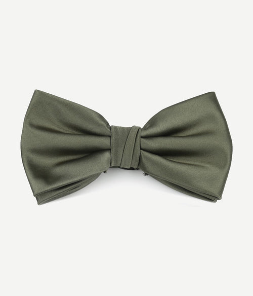 Suitable satijn strik olijf