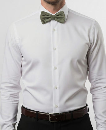 Suitable satijn strik olijf