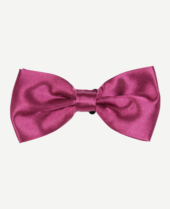 Suitable satijnen strik aubergine rood