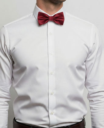 Suitable satijnen strik bordeaux