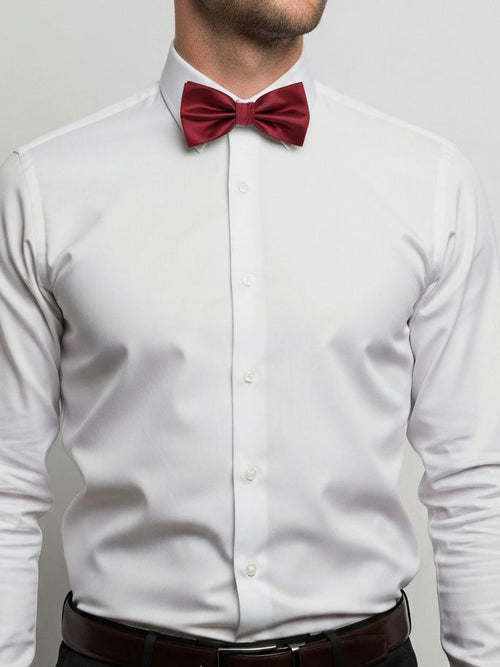 Suitable satijnen strik bordeaux