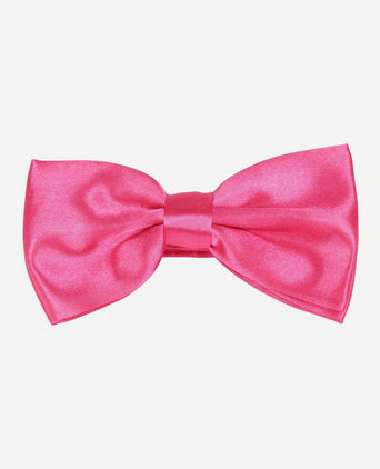 Satijnen strik fuchsia roze