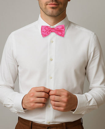 Suitable satijnen strik fuchsia roze