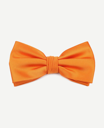 Satijnen strik oranje