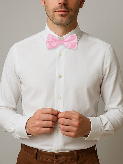 Suitable satijnen strik roze