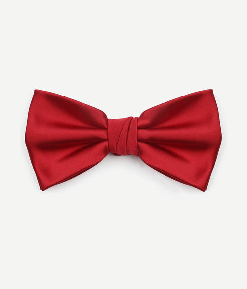 Suitable satin strik rood