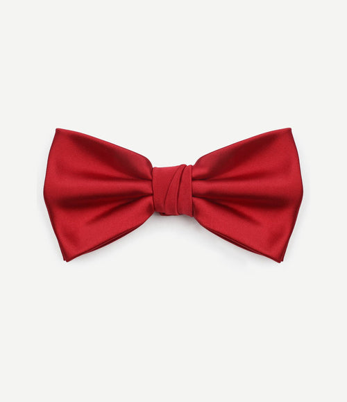 Satin strik rood