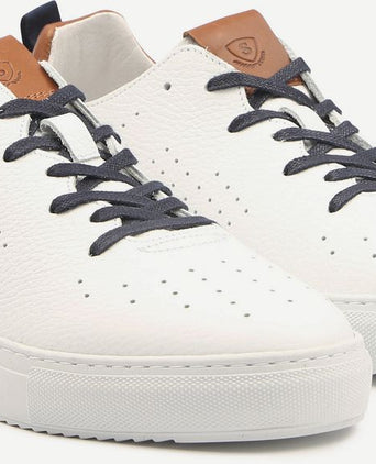 Grain sneaker wit