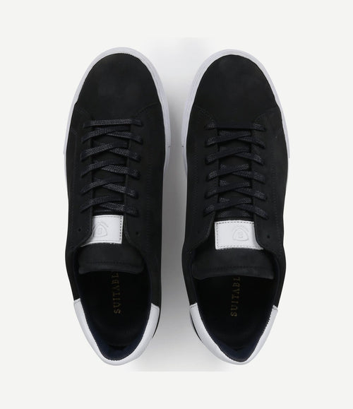 Nubuck seron sneaker donkerblauw