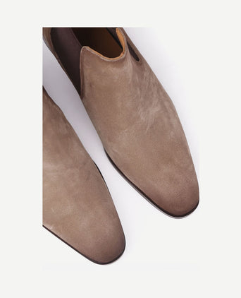 Chelsea boot suede beige
