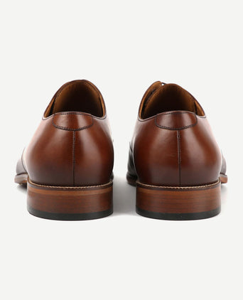 Leren herenschoen donkercognac