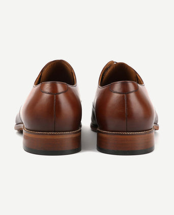 Leren herenschoen donkercognac