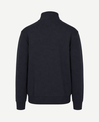Scuba halve rits trui donkerblauw