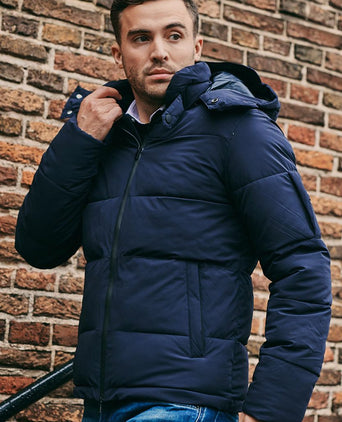 Suitable sea winterjas donkerblauw | Regular-fit