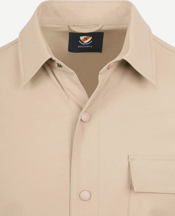 Suitable base shacket beige | Regular-fit