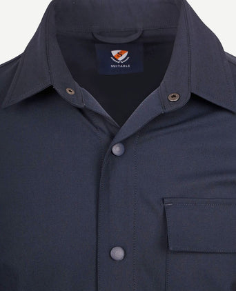 Suitable base shacket donkerblauw | Regular-fit