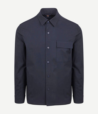 Suitable base shacket donkerblauw | Regular-fit Suitable base shacket donkerblauw | Regular-fit