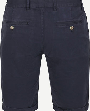Suitable short chino arend donkerblauw